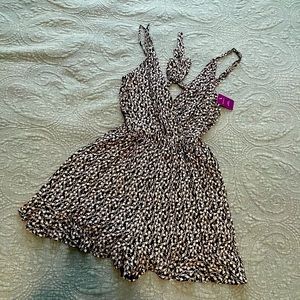 Navy and white floral romper